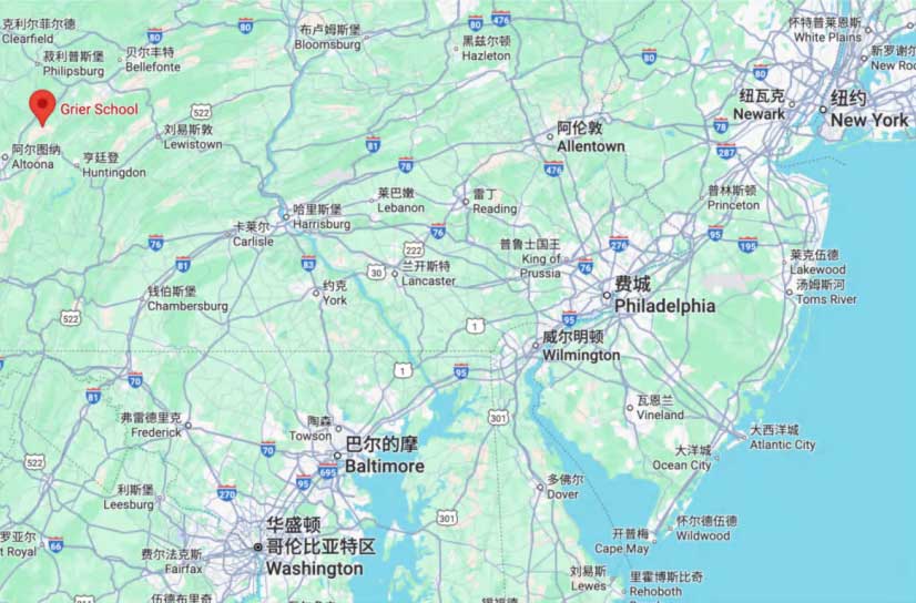格瑞尔中学地理位置