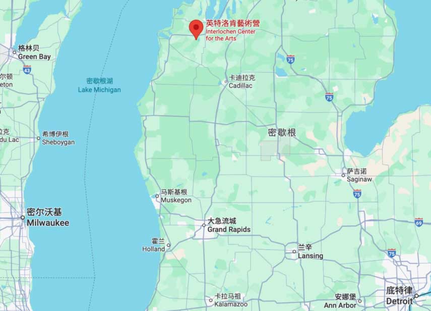 因特劳肯艺术中学地理位置