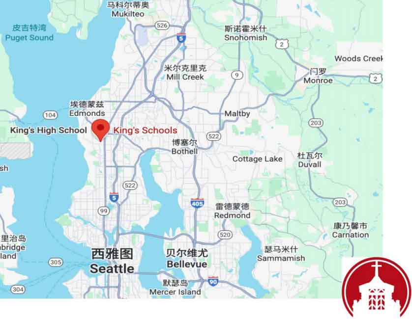 国王中学地理位置