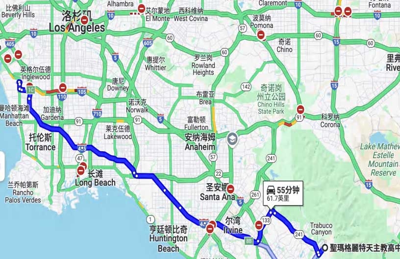 圣玛格丽塔天主教高中地理位置