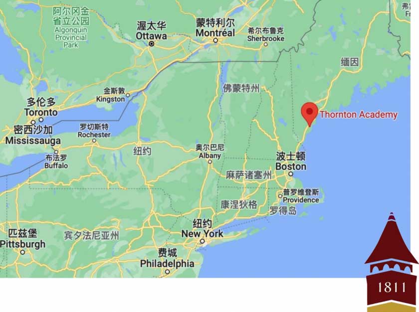 桑顿中学地理位置